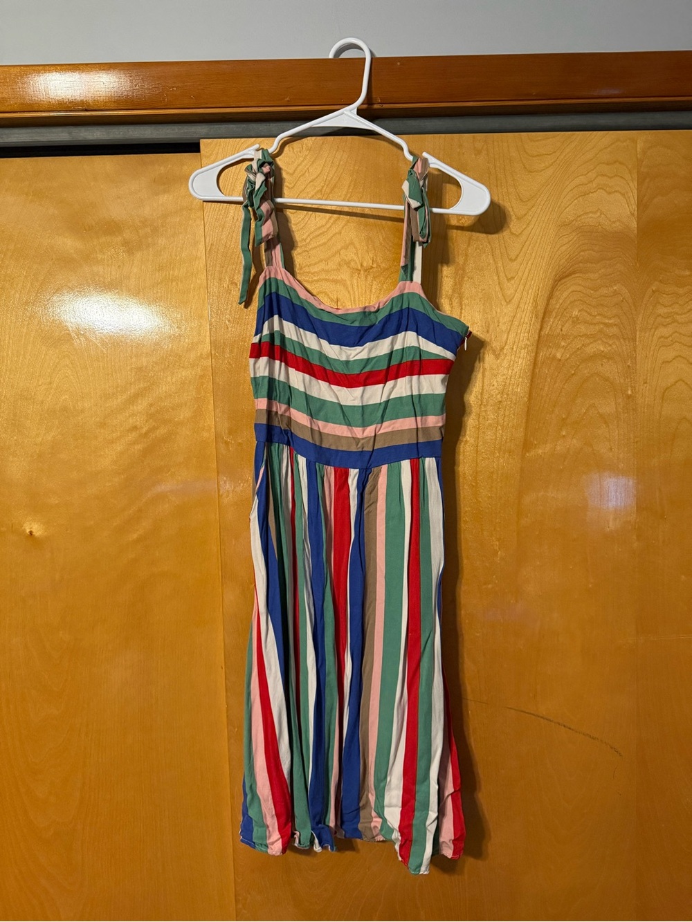 Striped Tied Straped Dress
